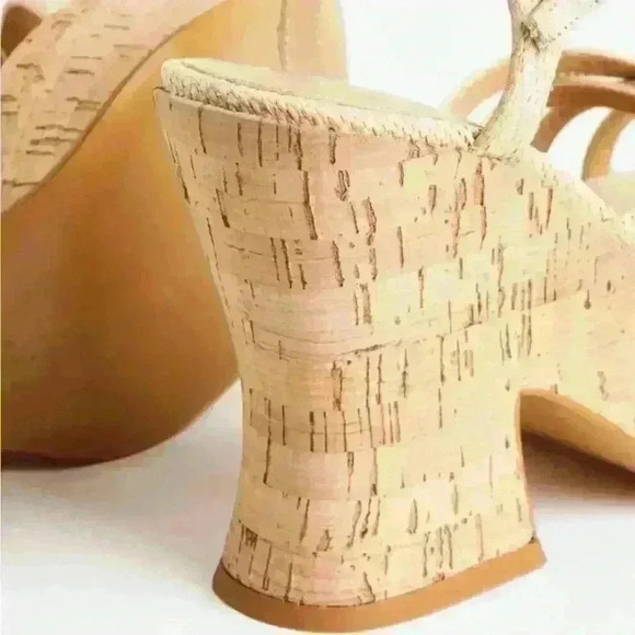 H&M Wedge Heel Sandals Tan Boho - Picture 6 of 14